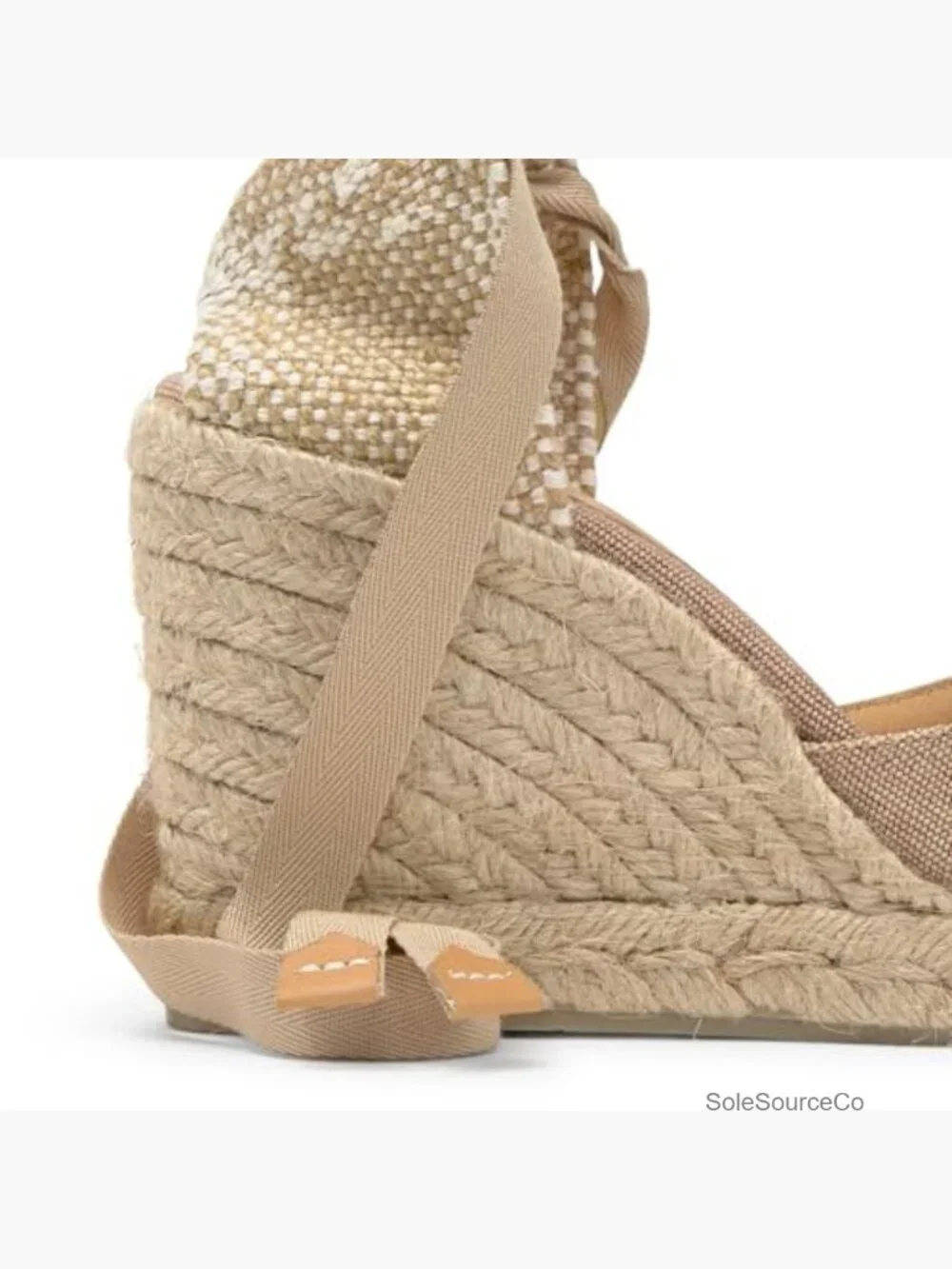 Wedge Espadrilles with Ankle Strap Wedge Heel Canvas Sandals